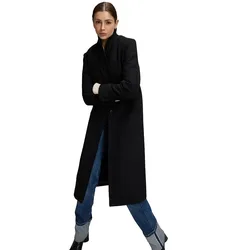 Cappotto Long Wool Relaxed Fit Black M
