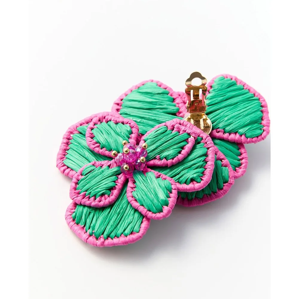 Sfera - Pendientes flor rafia - Sfera - FashionsVida