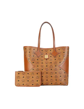 Borsa in pelle - Shopper DIA VI Large marrone chiaro - Mcm - FashionsVida