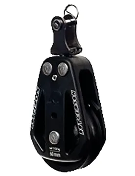 Mast Foot Block Swivel Pin Pulley 60 Mm Black / Silver One Size unisex - Rutgerson Marine - FashionsVida