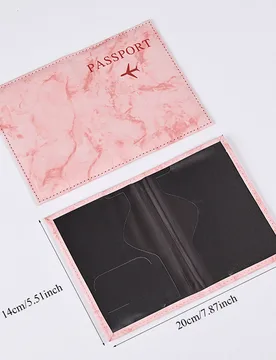 Portapasaporte y etiqueta de equipaje personalizados, billetera de pasaporte personalizada, regalo, regalo de viaje para ella, invitación de padrino, - Shein - FashionsVida