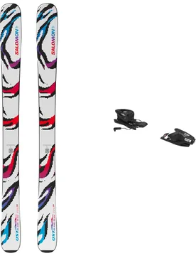 Ski Set inkl. Bdg. Skis all-mountain Pack Qst Blank Team 2027 aus Holz Weiß - Salomon - FashionsVida