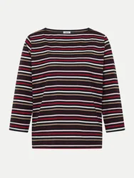Shirt Gestreift mit 3/4 Arm Mehrfarbig XL