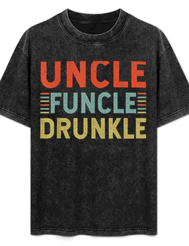 Mens Uncle Funcle Drunkle Funny Best Drunk Uncle T-Shirt Simple Graphic Design T-Shirt - Aliexpress - FashionsVida