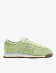 Lace Up Textured Trainers Light Green female
