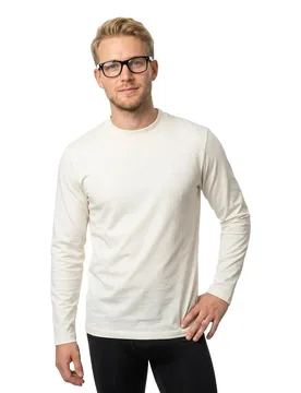 T-shirt à Manches Longues 15121514 New Offwhite XL - Fynch Hatton - FashionsVida