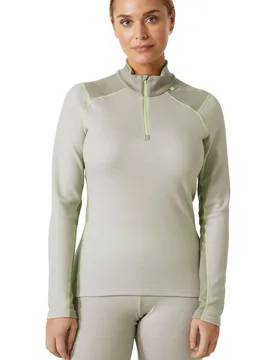 Lifa merino midweight camiseta térmica manga larga mujer Gris (S) - Helly Hansen - FashionsVida