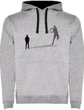 Shadow Tennis Two-colour Hoodie Heather Grey / Black XL - Kruskis - FashionsVida