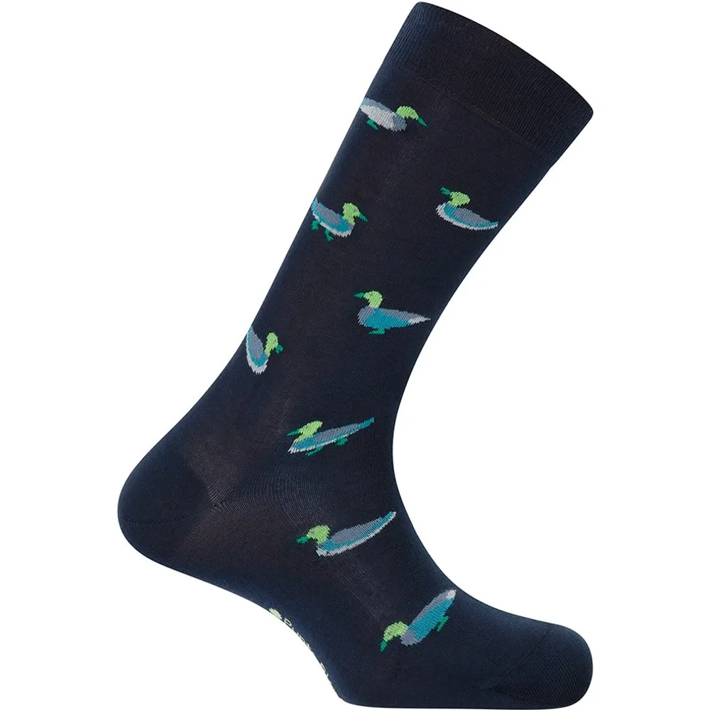 Calcetín corto de hombre en algodón patos. Hecho en España - Punto Blanco - FashionsVida