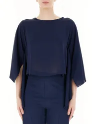 Blusa con volant BLU L