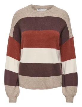 ONLATIA L/S STRIPE PULLOV KNT NOOS female - XS - FashionsVida