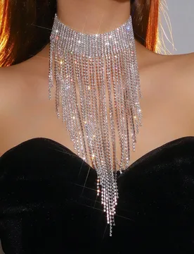 Pieza Collar con borla clásico, adecuado para ocasiones importantes, fiestas, banquetes, etc. Unitalla - Shein - FashionsVida
