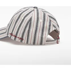 Gorra de mujer con algodón con seis paneles y cierre ajustable