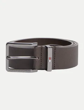 Ledergürtel mit Logo Braun 90 - Tommy hilfiger - FashionsVida