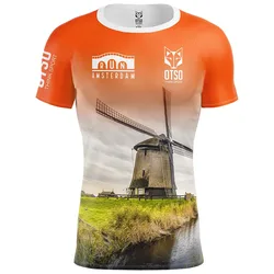 Maglietta A Maniche Corte Run Ámsterdam 202 Multicolour L