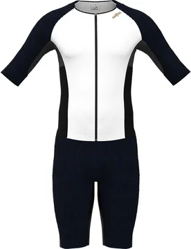 Aerosuit Pro 3 Short Sleeve Trisuit Dark Blue/White XL Women - Sailfish - FashionsVida
