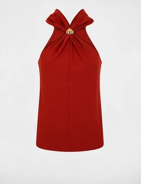 Top de mujer sin mangas de cuello cruzado - Morgan - FashionsVida