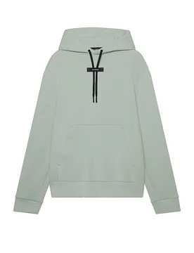 Felpa c cappuccio - Hoodie FOCUS TECH verde chiaro L - On - FashionsVida