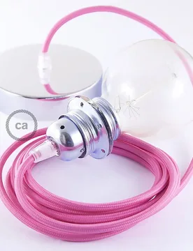 Cables Lampe Suspendue Pendel Pour Abat-jour Rm08 50 Cm Fuchsia / Chrome Plated One Size - Creative - FashionsVida