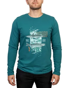 Dl Long Sleeve T-shirt Blue 2XL Men - Graff - FashionsVida
