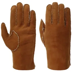 Donnel Leather Gloves by - light brown - Female - Size: 7 1/2 HS