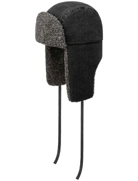 Bomber Denim Garage Aviator Hat by - black - Size: L (58-59 cm) - Stetson - FashionsVida