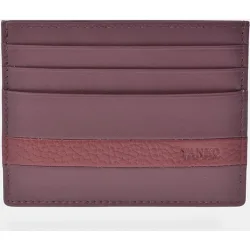 Tarjetero plano hombre en piel color negro