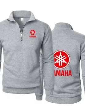 Yamaha Logo Motorcycle Jacket With Half-Zippered High-Neck Pullover Hoodie Thick And Warm Long-Sleeved T-shirt For Muscular Men - Aliexpress - FashionsVida