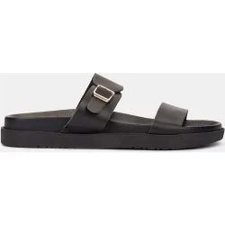 Sandalias planas de mujer de piel