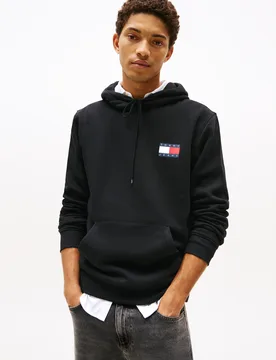 TJM REG EENTIAL FLAG HOOD EXT male - S - FashionsVida
