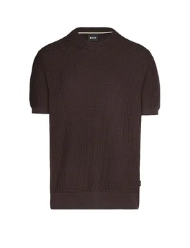 Boss T-Shirt H-NILTON marron S - BOSS - FashionsVida
