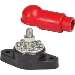 Powerpost Plus Cable Connector 3/8´´ Isolator Black / Red One Size unisex