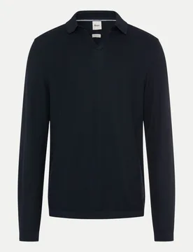 Langarm Poloshirt PRINCETON Schwarz L - Brax - FashionsVida