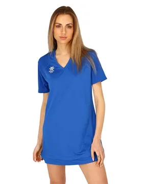 Robe à Manches Courtes V-neck Tech Princess Blue 2XS - Osaka - FashionsVida