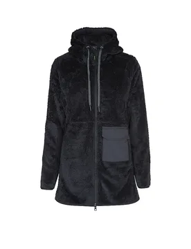 Abrigo polar con capucha Nunavut para mujer negro 36 - Meru - FashionsVida