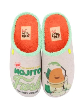 Pantoufles Nului Grey / Grey EU 36 - Hot Potatoes - FashionsVida