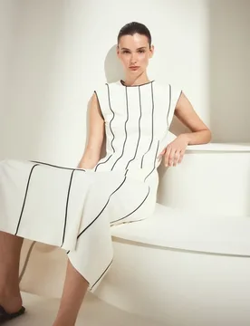 Vestido midi sin mangas - Woman El Corte Inglés - FashionsVida