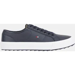 Zapatillas de hombre en piel con suela dentada