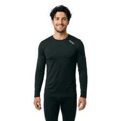 Maglietta A Maniche Lunghe Aero Mesh Black / Silver S