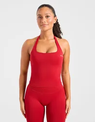 Enhance Seamless Halterneck Top - Damen, Rot - female - Size: XL