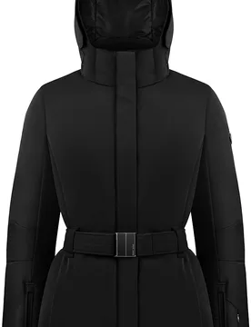 Wasserfeste und atmungsaktive Skijacke Emily Stretch Ski Jacket Black für Damen Größe L schwarz - Poivre Blanc - FashionsVida
