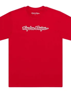 Troy Designs Maglietta A Maniche Corte Signature Team Red - Lee - FashionsVida