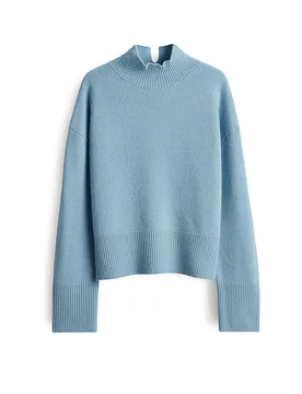 Pull en cachemire TENNI bleu clair L - someday - FashionsVida