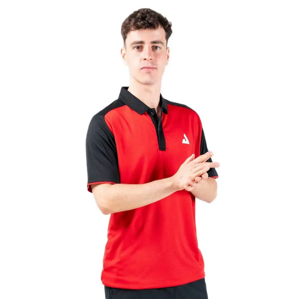 Team 26 Short Sleeve Polo Black / Red L - JOOLA - FashionsVida