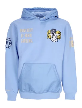 Felpa Cappuccio Uomo Ncaa Team Og 2.0 Fleece Hoodie Vintage Logo Unchee Original Team Colors - Mitchell & Ness - FashionsVida