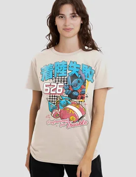 Women's Lilo & Stitch Manga Race T-Shirt, Natural Size: Medium - Natural - Size: M - Disney - FashionsVida