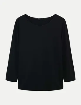 Basic Shirt Kirosa Schwarz 42 - someday - FashionsVida
