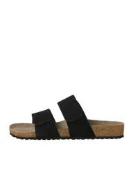 Suede Two Strap Sandals Black male