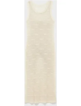 Vestido de playa largo de mujer en tejido calado - Gisela - FashionsVida