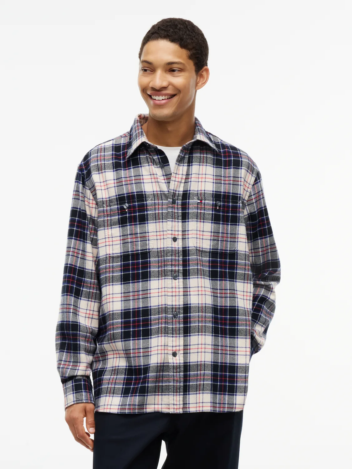 RWB TARTAN FLANNEL male - L - FashionsVida
